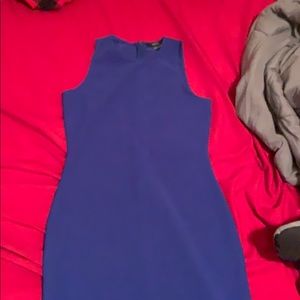Blue bodycon midi dress